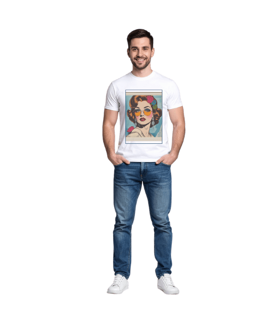 Мужская футболка с принтом спереди – 100% хлопок | DTF-печать | Купить с доставкой по Молдове — изображение 2