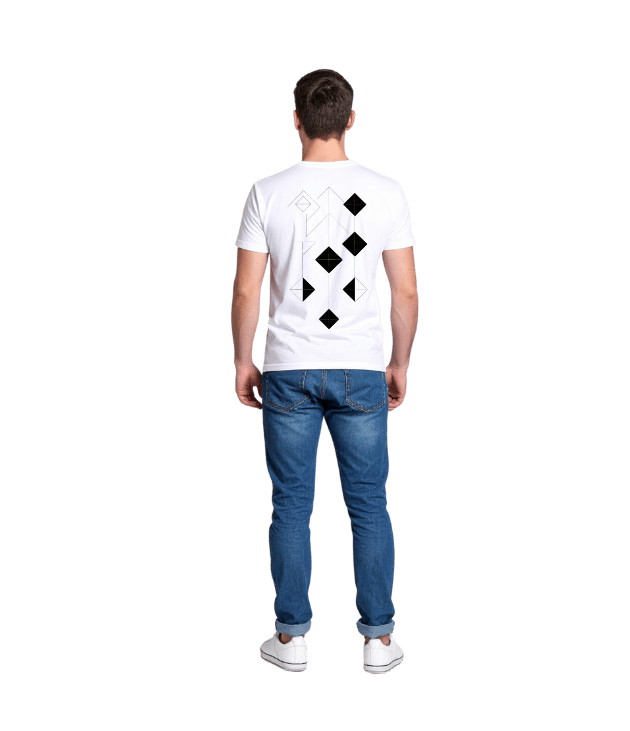 Мужская футболка с принтом сзади – 100% хлопок | DTF-печать | Купить с доставкой по Молдове