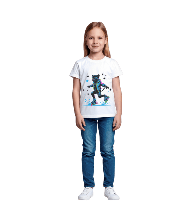 Футболка для девочки с принтом спереди – 100% хлопок | DTF-печать | Купить с доставкой по Молдове — изображение 3