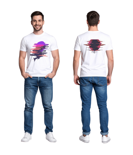 Мужская футболка с 360° с принтом спереди и сзади – DTF-печать | 100% хлопок | Купить с доставкой по Молдове — изображение 2