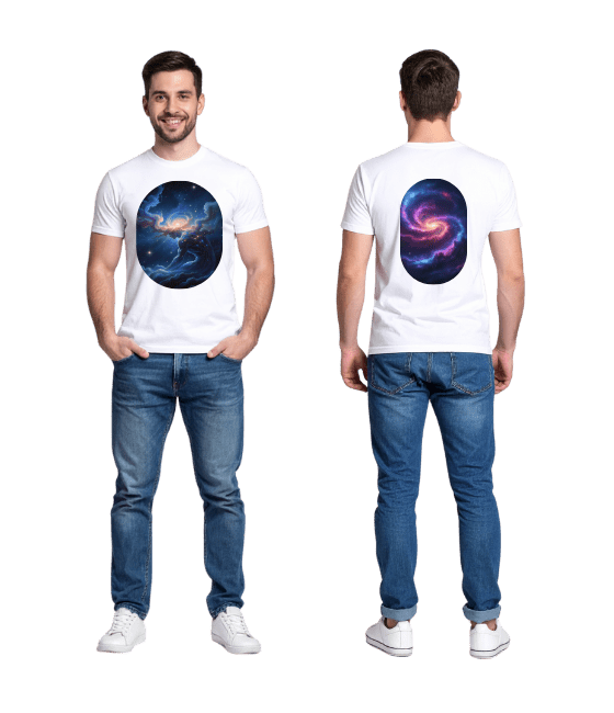 Мужская футболка с 360° с принтом спереди и сзади – DTF-печать | 100% хлопок | Купить с доставкой по Молдове — изображение 3