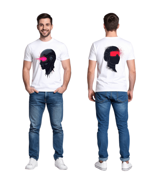 Мужская футболка с 360° с принтом спереди и сзади – DTF-печать | 100% хлопок | Купить с доставкой по Молдове — изображение 5