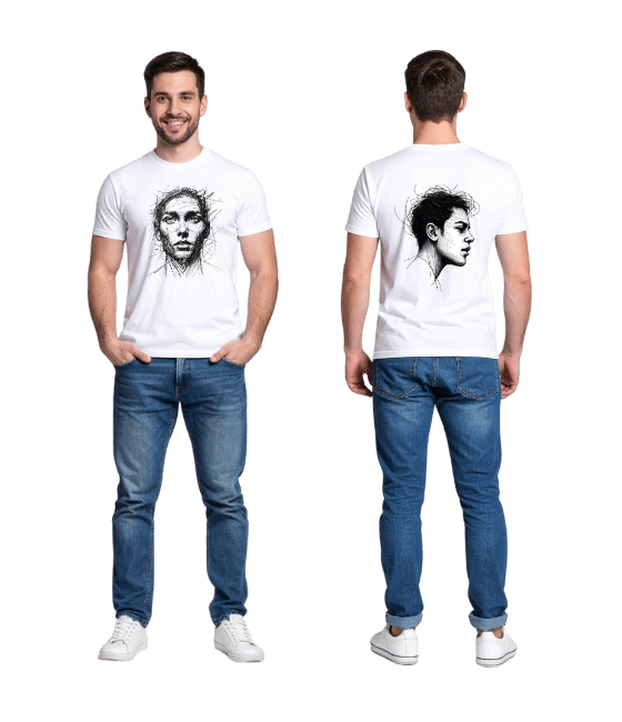 Мужская футболка с 360° с принтом спереди и сзади – DTF-печать | 100% хлопок | Купить с доставкой по Молдове — изображение 6