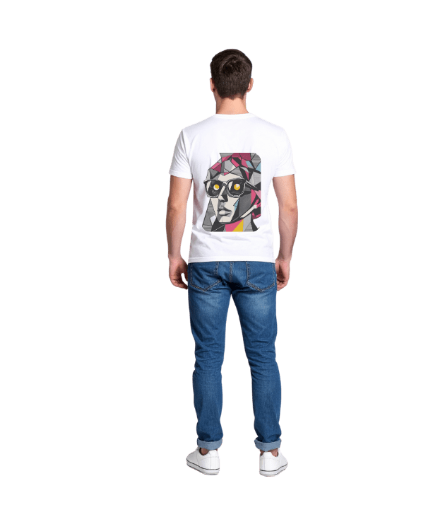 Мужская футболка с принтом сзади – 100% хлопок | DTF-печать | Купить с доставкой по Молдове — изображение 2